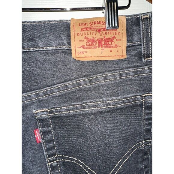 Levi’s 515 Vintage Black Boot Cut Jeans  Size 16 - Picture 6 of 11